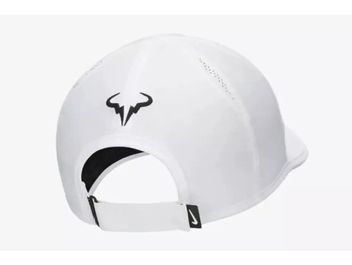 Nike Dri-Fit Rafa Nadal Club Unisex Cap Unstructured Hat White FB5600 100 Sz M/L - Picture 3 of 8