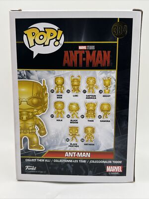 FUNKO POP Marvel Studios Gold Chrome ANT-MAN #384 Vinyl