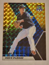 2021 MOSAIC 3 /8 CHOICE BLACK GOLD PRIZM BASEBALL CARD GUARDIANS ZACH PLESAC SSP