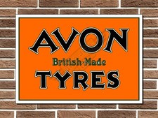 Avon Tyres Metal Sign Garage Sign Wall Plaque Vintage Retro Man Cave Bar Shop