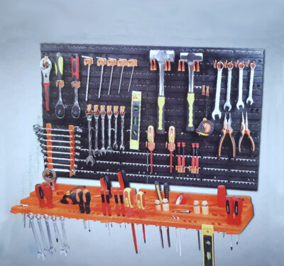 3 Level Wall Mountable 52 Pcs Tool Organiser Pegboard Shelf Garage Rack Diy - Tool Rack Wall Kit 3 Level Wall Mountable 52 Pcs Tool Organiser Pegboard Shelf Garage Rack Diy - Tool Rack Wall Kit