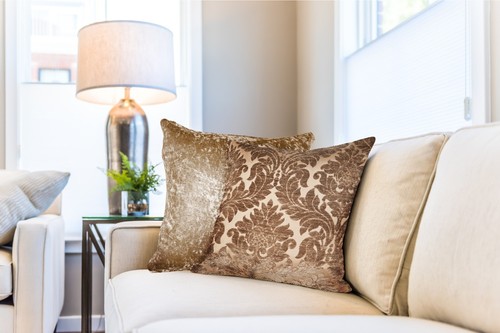 Cushion Covers Throw Chenille Sofa Pillow Cases - 17"x17" Inch Damask - Picture 5 of 16