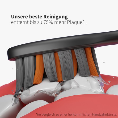 Zahnheld Elektrische Schall Zahnbürste 5 Putzmodi 6 Wochen Akku + 2 Bürstenköpfe - Bild 2 von 7