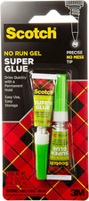 Super Glue Gel, .07 Oz, 2-Pack, Dries Quickly with a Permanent Hold (AD112)
