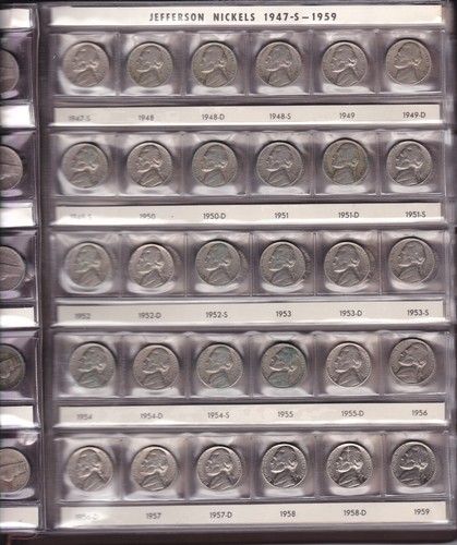 1938-1993 Jefferson Nickel Lot Of ( 136 Coin)  Some Silver & Proofs - Picture 3 of 6