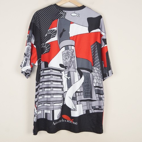 Artiswitch x ACDC Rag Mana Huge Print Oversized Shirt Sz OS - Picture 2 of 8
