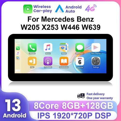 Android 13 CarPlay Android DAB+ 128G für Mercedes C/GLC/V/X-Klasse W205 NTG5.0 - Bild 1 von 14