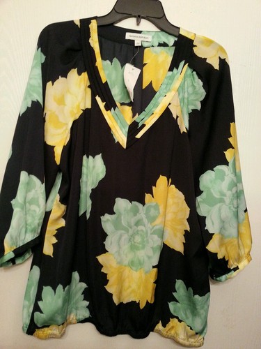 NWT Banana Republic Women's Multi-Colored Floral Blouse In Size Large - Bild 3 von 11