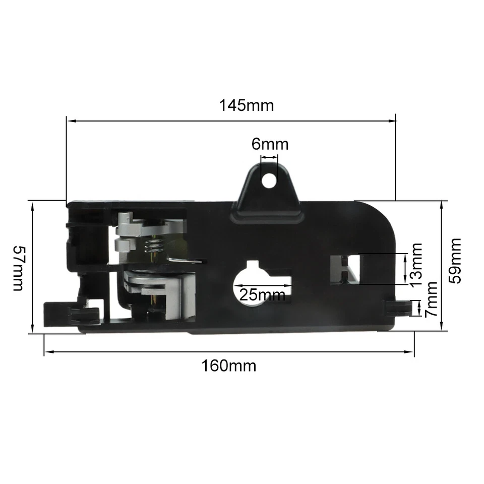 Maçaneta interna esquerda 2006-2008 para Hyundai Sonata 826103K020XZ - Imagem 2 de 4