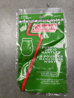 Coleman 9970A102C Mantle Push-on Xcursion  Backhome Lantern 9981 9980 9970 2Pack