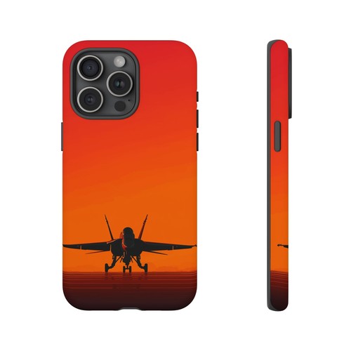 Jet Fighter Orange Sunset Phone Case for iPhone, Samsung Galaxy, Pixel - 第 37/239 張圖片