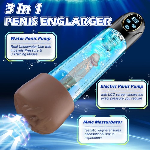 Penis Pump Masturbator- Penis Extender with 6 Sucking Modes - Picture 3 of 8