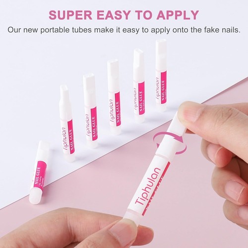 Juego de pegamento de uñas súper fuerte de 90 ml - 45 piezas para uso en el hogar y el salón, diseño fácil de abrir - Imagen 5 de 11