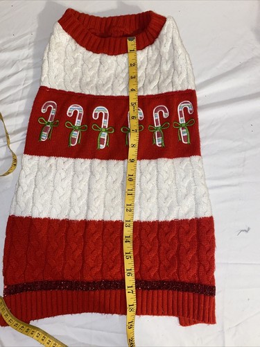 Suéter tejido Let it snow�� Navidad Invierno Perro Mascota Talla M 18-21" - Imagen 3 de 5
