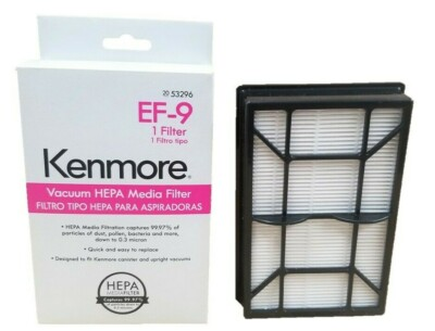 #ad Genuine Sears Kenmore EF9 53296 HEPA Media Vacuum Exhaust Filter EF 9 40195 $14.95