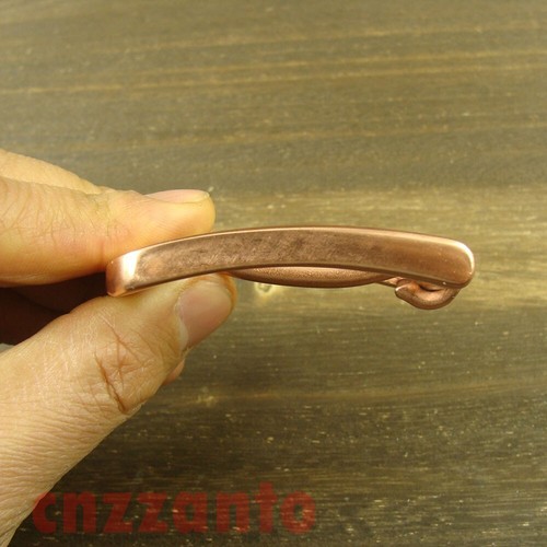 Solid Copper Single Tongue Pin Hippie Belt buckle Buckles with keeper belt loop - Picture 5 of 9