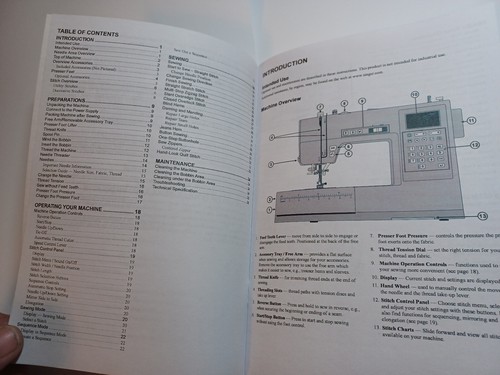 Singer HD6800C Sewing Machine Owners Manual reproduction (and HD6805C) - Picture 5 of 10
