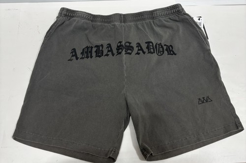 Avva Men's AMBASSADOR Print Cotton Pigment Dyed Hilo Shorts, Olive XL