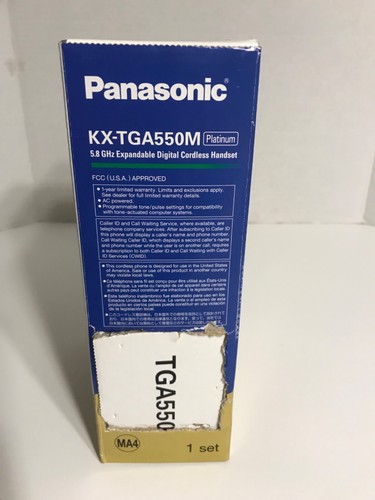 De colección Nuevo Auricular Inalámbrico Digital Panasonic KX-TGA550M Platino Caja Abierta - Imagen 5 de 13
