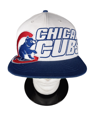 Vintage Chicago Cubs '47 Brand Hat Cap Snapback OSFM White Blue - Picture 2 of 11