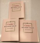Lot Of 3 Cartier Baiser Vole 0.05 oz 1.5 Ml eau De Parfum Sample Size