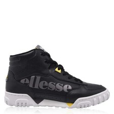 Ellesse Tanker Mid Original Leather Trainers Boots Size UK 11 EUR 46 - Genuine