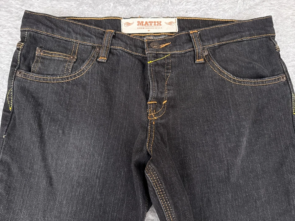 Matix Jeans Juniors 9 Negro Denim MatiGirl Ropa de Trabajo Bootcut 100% Algodón 32x32 Foto 4 de 4