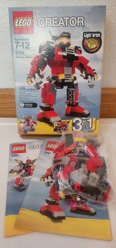 LEGO CREATOR: Rescue Robot (5764) Set, Box & Instructions, Used, Complete