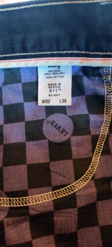 Levis 511 Slim Fit Jeans - Black - Picture 3 of 6