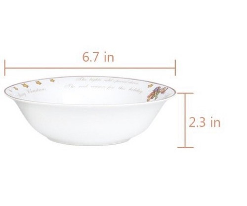 Weihnachtsbär Porzellan Geschirr 4-teiliges Set Feiertag Keramik Geschirr selten - Bild 3 von 12