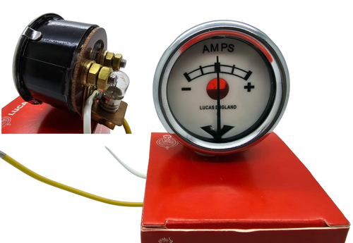Genuine Lucas Red Dot White Ammeter Ariel BSA Norton Triumph LU36184 36184 CZU27 - Picture 1 of 7