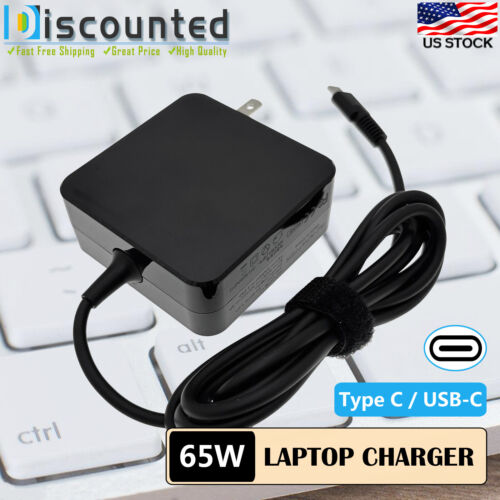 65W Type C AC Adapter Charger For Lenovo P51s P52s E485 E580 T470 X280 TP25