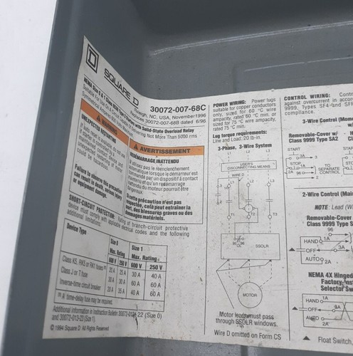 Square D 30072-007-68C Front Cover - Picture 1 of 3