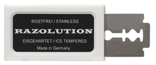 Rasierhobel RAZOLUTION 2Edge Edelstahl-Griff mit Walnussholz Solingen Germany - Picture 3 of 4