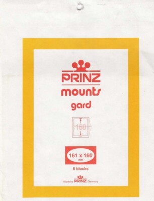 Prinz/Scott Stamp Mounts Clear 161x160 mm For Pacific '97 Triangles