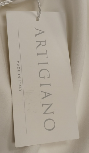 ARTIGIANO Womens Ivory Stretch Fit Polyester Blend Trousers Size UK 14 With Tags - Picture 13 of 17