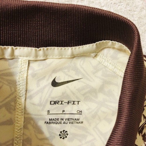 Nike Mens Size Small Brown Polyester Polo Golf Shirt Victory+ Allover Tee Print - Picture 3 of 6