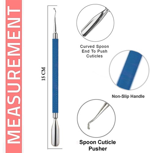 Professional Manicure Pedicure | Cuticle Pusher with Spoon End | 5 Colors | Tool - Picture 4 of 28