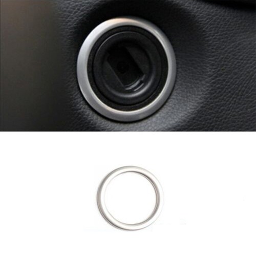 Silver Steel Car Ignition Key Hole Cover For Mercedes Benz W204 W212 C218 X204