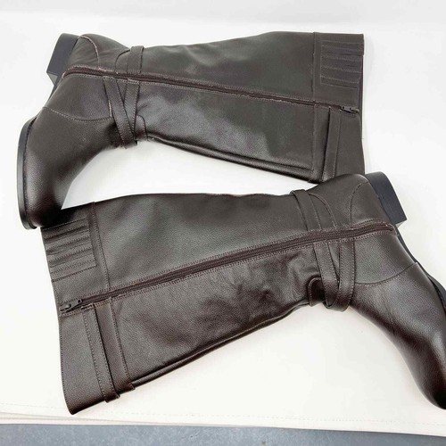 Comfortview Janis Leather Tall Riding Boots Women's Size 9W - Foto 8 di 11