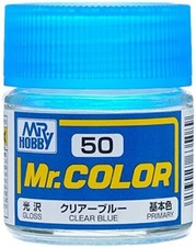 Mr. Hobby C50 Mr. Color Clear Gloss Blue Lacquer Paint 10ml - US