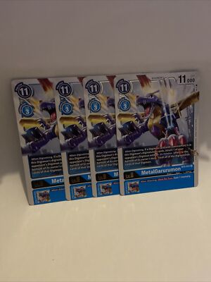 X4MetalGarurumon | BT5-031 R | Blue | Battle of Omni | Digimon Trading Card  Game | eBay