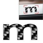 m Window Door Wall Car Badge Emblem Lowercase Alphabet Letter Decals Stickers