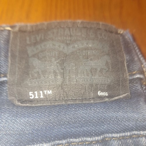 Levis 511 Slim Fit Kids Jeans 6 Reg Distressed Denim 5-6 Years Comfort *READ* - Picture 3 of 17