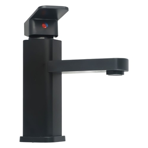 Grifo base cuadrada negro anticorrosivo y antióxido para lavabo contador de baño - Imagen 8 de 24