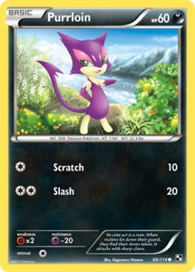 Purrloin 66/114 Common | Black & White | Pokemon Card