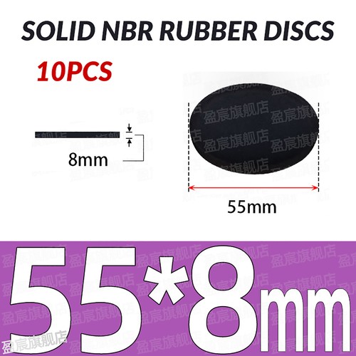 Neopren Voll Rund Gummi Pads Disc Blatt - 10 Stück - Verschiedene Stärken & Größen - Bild 211 von 251