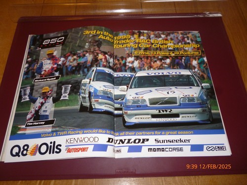 AUTOSPORT OCT 1995 VOLVO 850 CARRERAS Q8 RICKARD RYDELL, TIM HARVEY TURISMOS CARS - Imagen 1 de 4