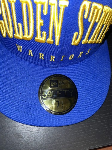 Cappello Golden State Warriors New Era Big Arch Text 59FIFTY aderente 7 1/4 NBA - Foto 4 di 9