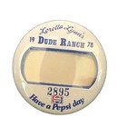 Vintage Button Pin Back Loretta Lynn'S Dude Ranch 1978 Pepsi-Cola- Name Badge